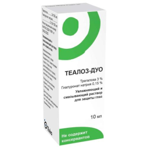 Теалоз-дуо раствор для глаз 10мл увлажняющий смазывающий
