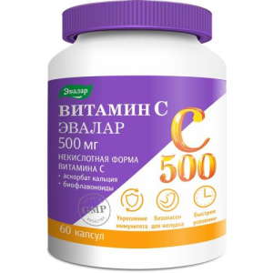 Эвалар витамин с капсулы 500мг 780мг №60 супер-комплекс