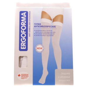 Эргоформа чулки антиэмболические 2кл. р.2(m) бел. 23-32 мм. /арт.227/