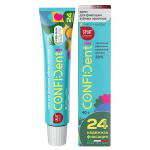 Сплат конфидент фикс крем для фиксации зубных протезов 40мл нейтральный вкус