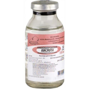 Аминокапроновая кислота раствор для инфузий 5% 100мл №1