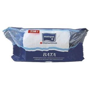 Матопат вата хирургическая 250г н/стерил.