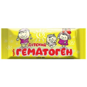 Турбогематоген детский плитка 25г