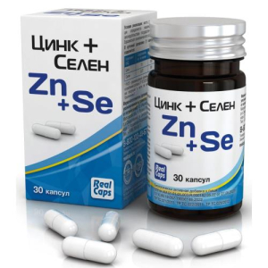 Реалкапс цинк + селен капсулы 315мг №30 бад
