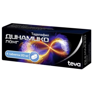 Динамико лонг таблетки покрытые пленочной оболочкой 20мг №4