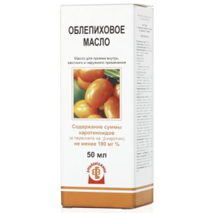 Облепиховое  масло для приема внутрь местного и наружного применения 50мл
