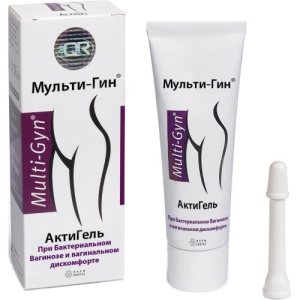 Мульти-гин актигель гель 50мл д/нормал. вагинальной микрофлоры