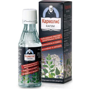 Кармолис капли для приема внутрь, ингаляций и наружного применения 40мл