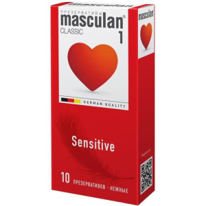 Маскулан 1 классик презервативы №10 сенситив нежные