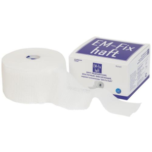 Эм-фикс хафт бинт медицинский эластичный самофиксир. 6смх20м бел.