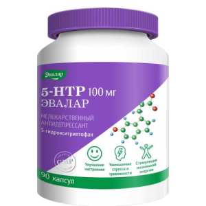 Эвалар 5-гидрокситриптофан (5-htp) капсулы 100мг 250мг №90