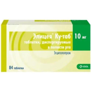 Элицея ку-таб таблетки диспергируемые в полости рта 10мг №84