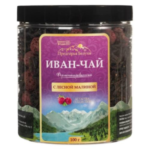 Предгорья белухи иван-чай чайный напиток 100г ферментир с лесной малиной