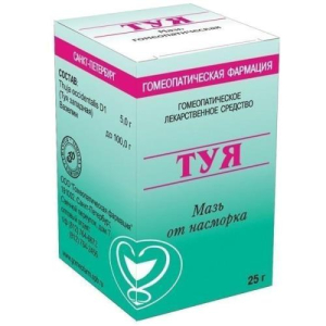 Туя мазь для местного применения гомеопатическая 25г