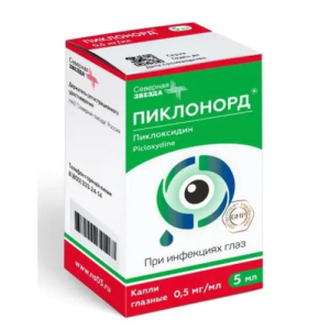 Пиклонорд капли глазные 0,5мг/мл 5мл