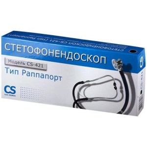 Сиэс медика стетофонендоскоп cs-421 тип раппапорт черный