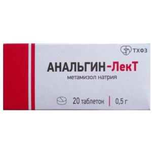 Анальгин-лект таблетки 500мг №20