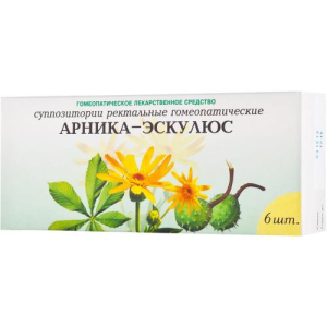 Арника-эскулюс суппозитории ректальные гомеопатические №6