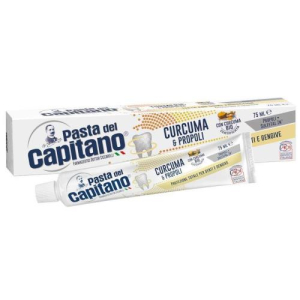 Паста дел капитано зубная паста 75мл комплексная защита куркума + прополис