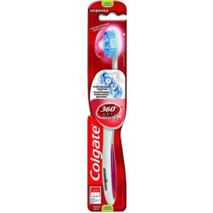Колгейт 360° оптик вайт зубная щетка средн. /fcn21705/