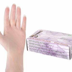 Сфм перчатки смотровые виниловые нестерильные неопудренные №1(пара) р.l(8-9)