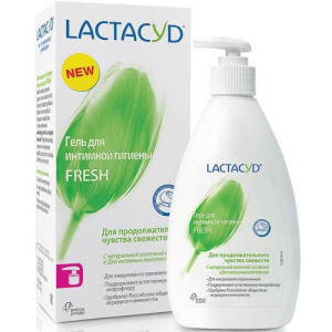Лактацид фреш гель для интимной гигиены 200мл освежающ.