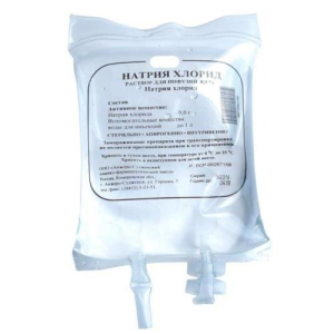 Натрия хлорид раствор для инфузий 0.9% 250мл №1