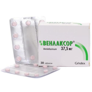 Венлаксор таблетки 37.5мг №30