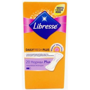 Либресс прокладки ежедневные №20 дейлифреш нормал плюс