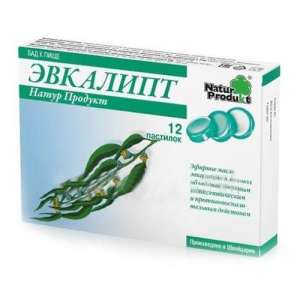 Эвкалипт натур продукт пастилки 2,5г №12 бад