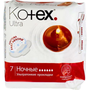 Котекс ультра прокладки гигиенические №7 ночные сетч.