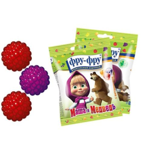 Фру-фру маша и медведь мармелад жевательный 100г ежевика + малина