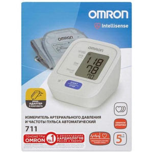 Омрон 711 тонометр автомат на плечо манжета 22-32см + адаптер /арт. hem 8712-cm2/