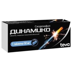 Динамико таблетки покрытые пленочной оболочкой 50мг №1 