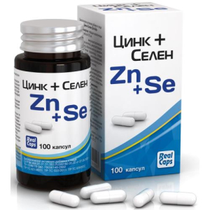 Реалкапс цинк + селен капсулы 315мг №100 бад