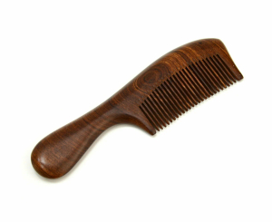 Расчёска деревянная "эко"с фигурной ручкой 6х18,5х0,5см