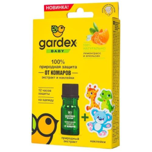 Гардекс беби экстракт 4мл природный наклейки от комаров