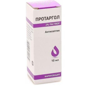 Протаргол раствор 2% 10мл ср-во дезинф