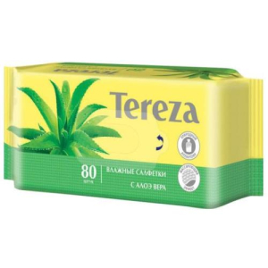 Тереза салфетки влажные  №80 алоэ вера