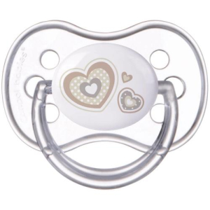 Канпол беби соска-пустышка силиконовая newborn baby круглая 6-18мес. белая
