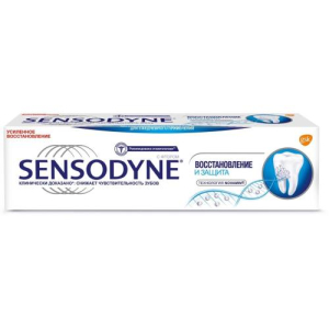 Сенсодин зубная паста 75мл восстановление и защита