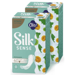 Ола силк сенс прокладки ежедневные №60 лайт део стринг-мультиформ ромашка