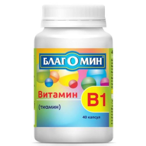 Благомин витамин в1 (тиамин) капсулы 250мг №40 бад
