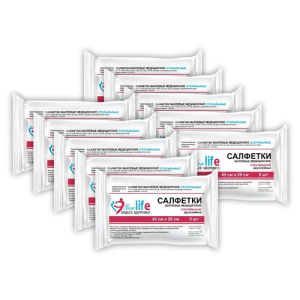 Нью лайф салфетки марлевые стерильные №5 2-х слойные 45х29см