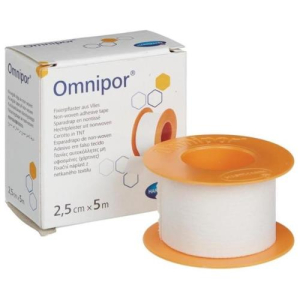 Омнипор пластырь 2,5смх5м неткан. белый /арт.9004372/