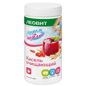 Леовит худеем за неделю кисель 400г очищающий
