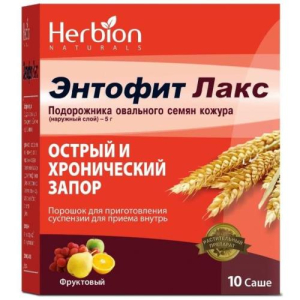 Энтофит лакс порошок для приготовления суспензии для приема внутрь 5.3 10г фруктовый