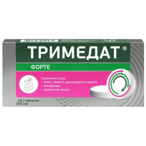 Тримедат форте таб. пролонг. дейст. п/п/о 300мг №20