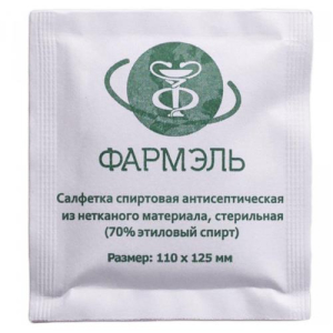Фармэль салфетка спиртовая №200 110х125мм