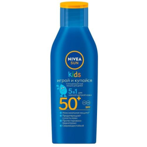 Нивея сан кидс лосьон для тела 100мл солнцезащит. spf50 +  играй и купайся